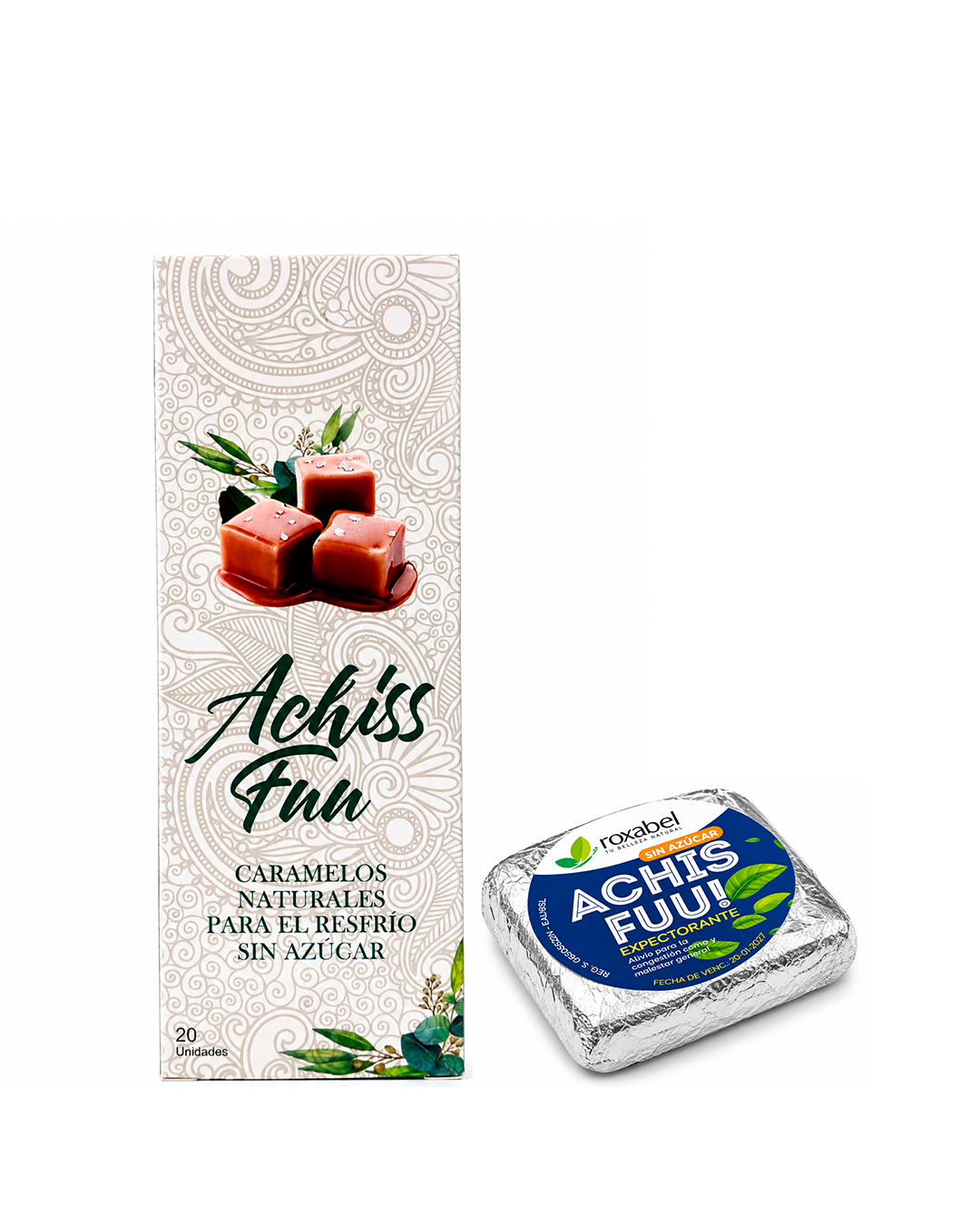 Caramelos Expectorantes Achis Fuu Roxabel 20 UND.